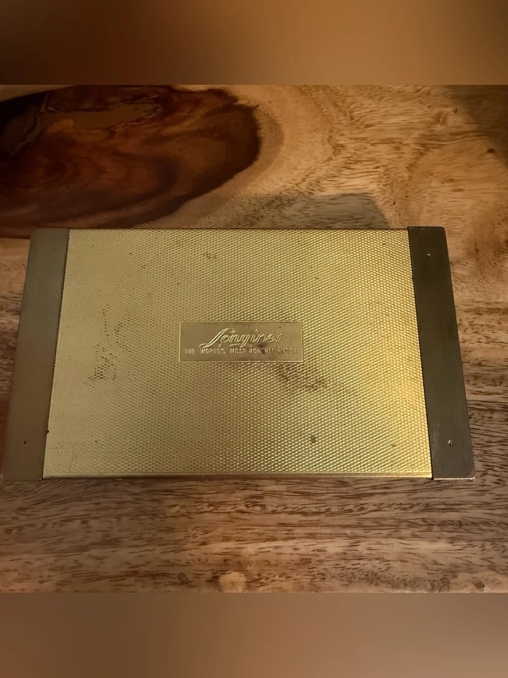 Vintage Longines Watch Presentation Box • Red Velvet • Collectible